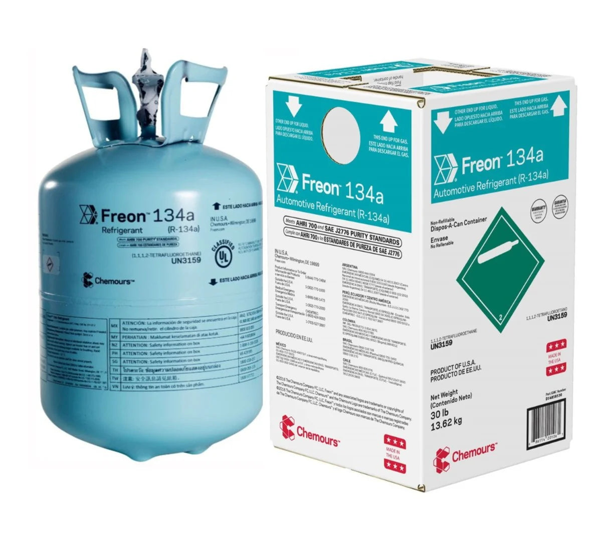30lbs Virgin R134a Freon™ by Chemours